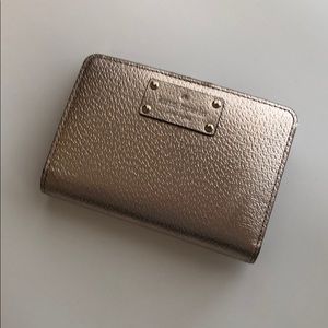 Gold kate spade wallet